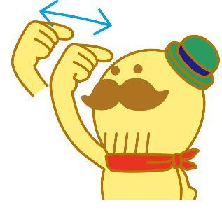 「教えて」を手話で表しています