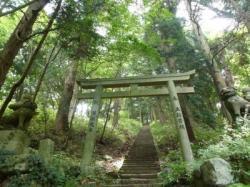 高龗(たかおかみ)神社への石段の写真