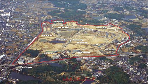 東山丘陵開発地の写真(平成17年1月撮影)