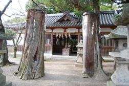 平成22年現在の西葛城神社境内の写真
