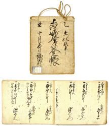 福原家文書 福田村上池掘普請人足帳の写真
