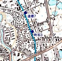 水間街道沿いの道標配置図の画像