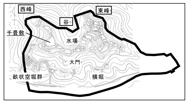 縄張り図にドローンの撮影範囲を合成