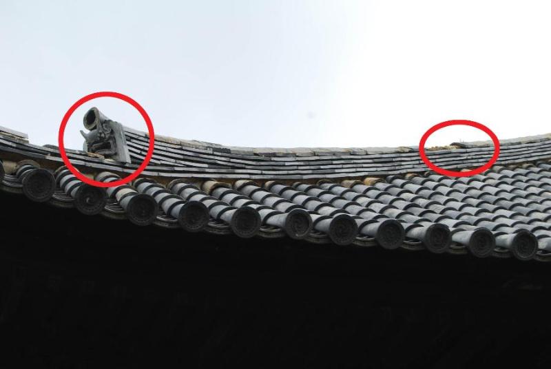 写真1 修理前の屋根の写真