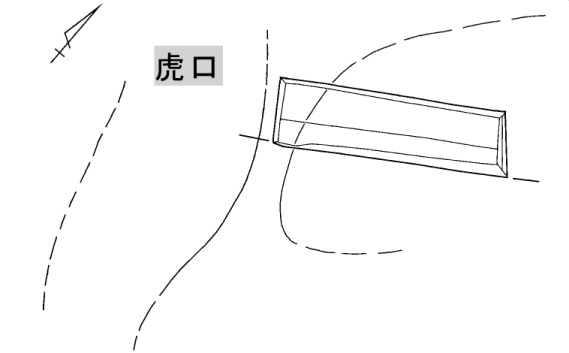 千石堀城跡の調査区平面図