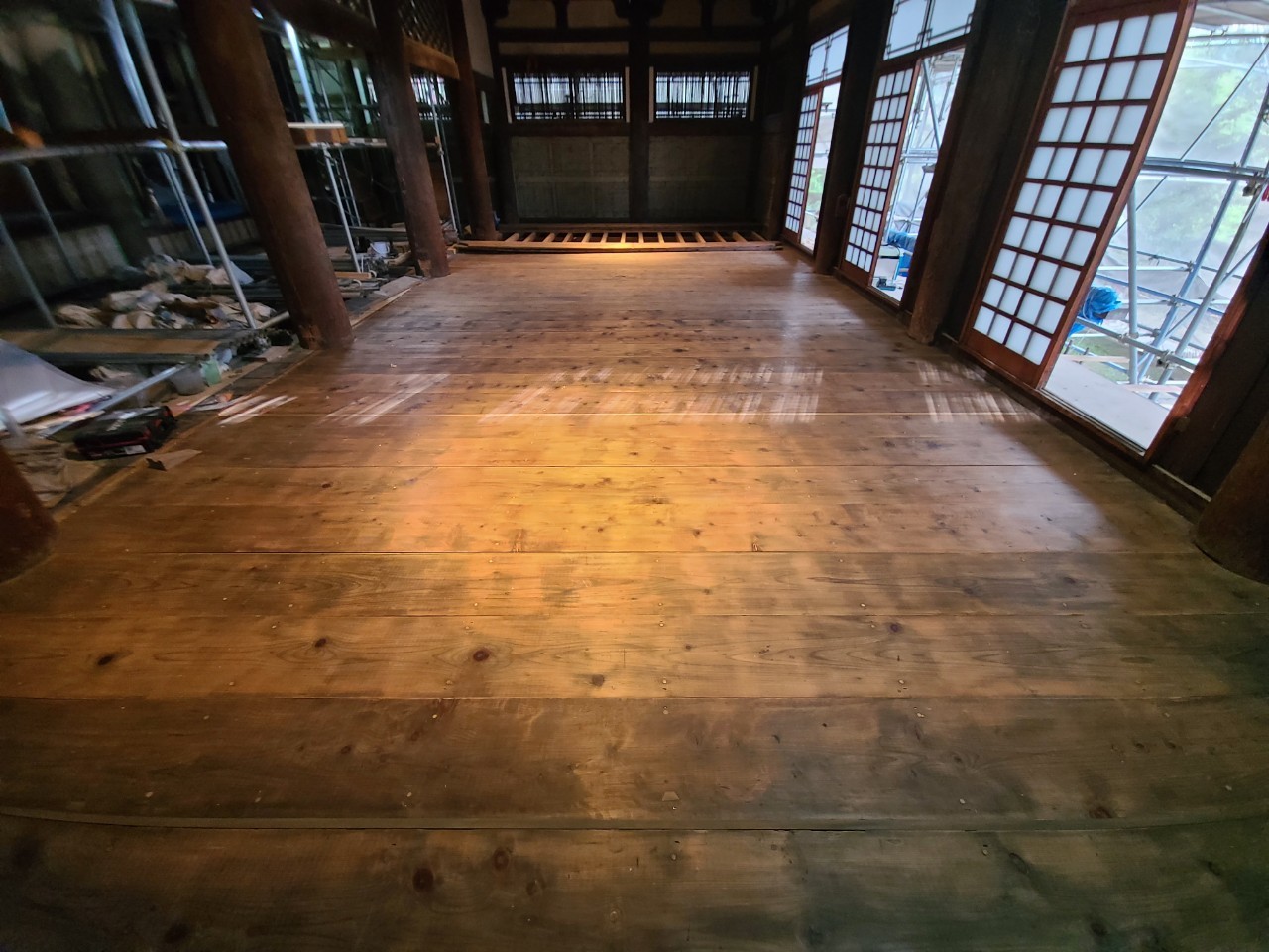 床板の復旧