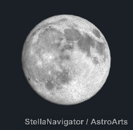 9月25日の月、満月の二日前の月です。