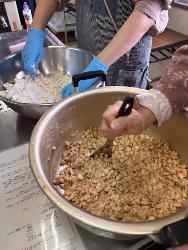 味噌づくりの様子