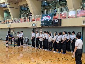貝塚市バレーボール連盟大会の様子