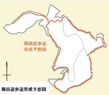 せんごくの杜周回遊歩道完成予想図