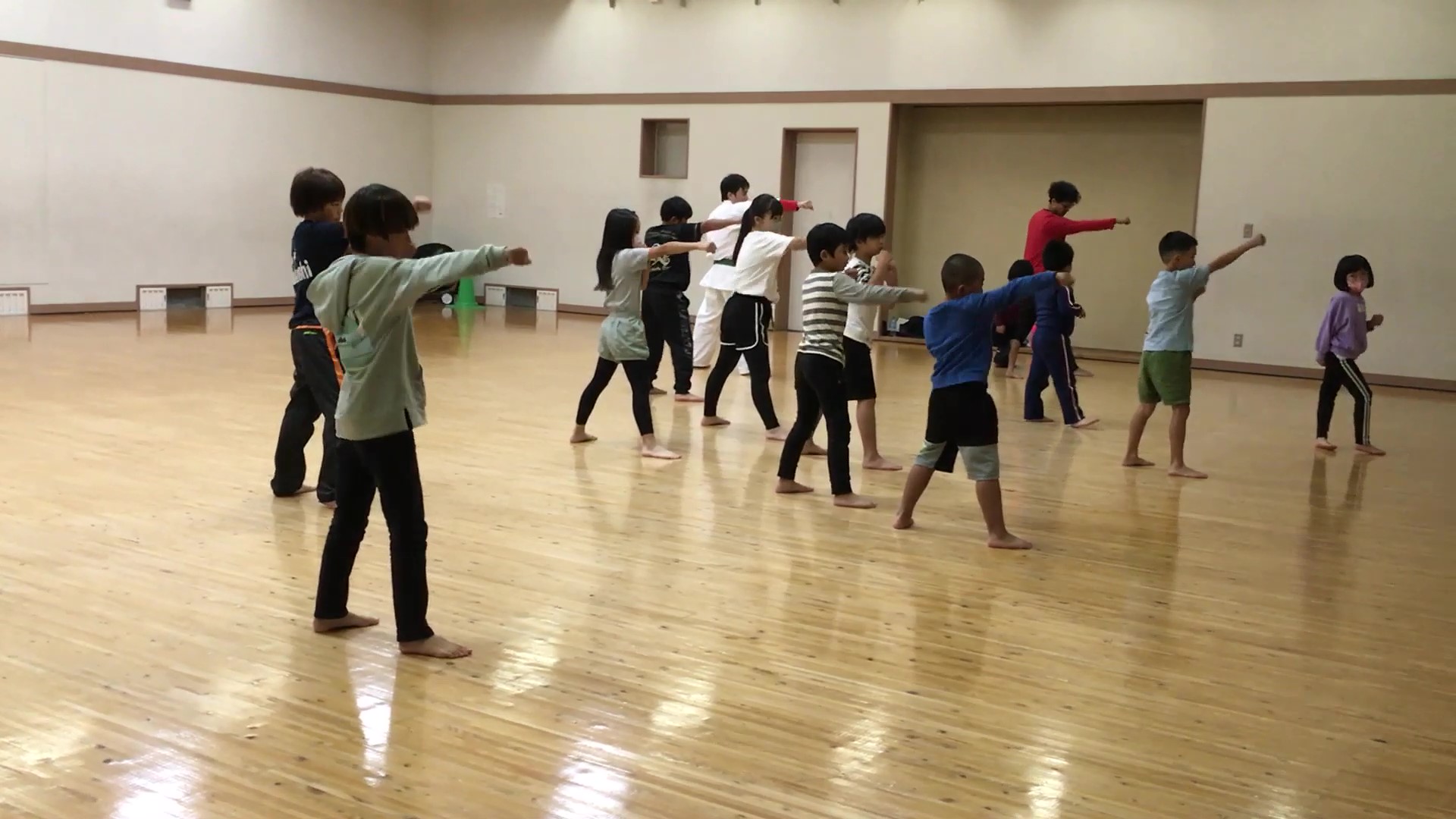 実践空手道の様子