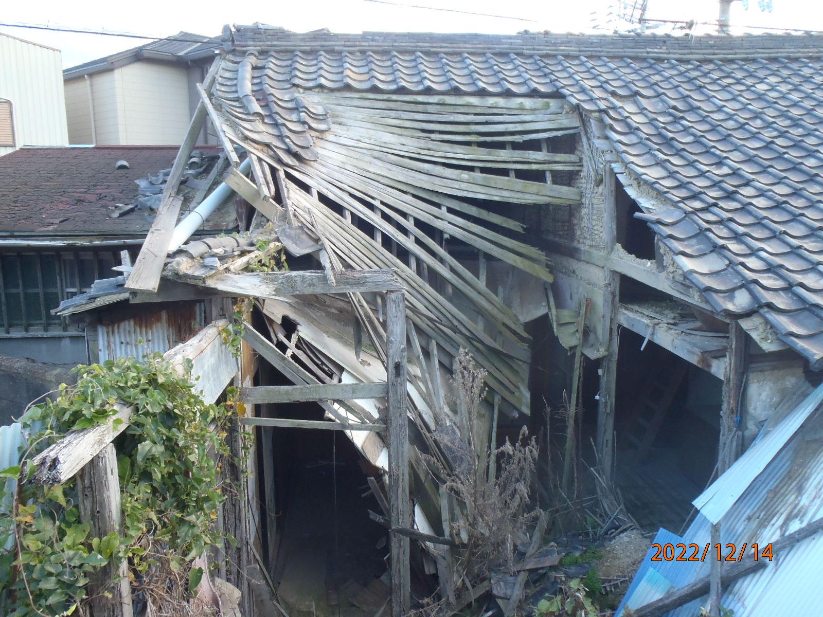 補助金を使って除却した空き家の写真です。