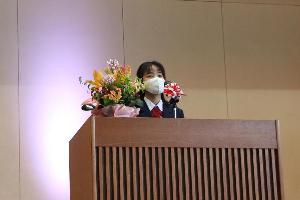 生徒代表の當山由那さん