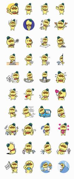 つげさんLINEスタンプ