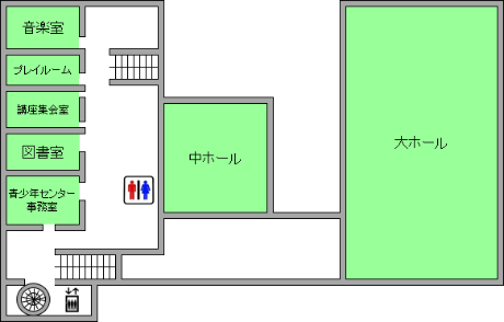 貝塚市民文化会館3階見取り図