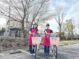 応援隊自転車の写真です。