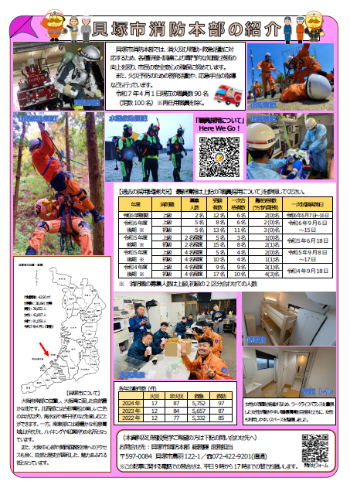 貝塚市消防本部チラシ