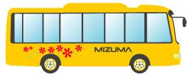 黄色バスのイラスト