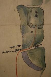 根来出城配置図千石堀城部分拡大図