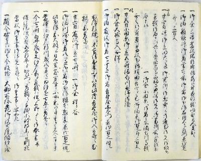 卜半家の江戸参府日記（部分）