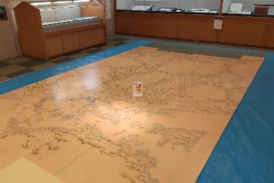 令和5年度の伊能大図パネルの展示風景の写真