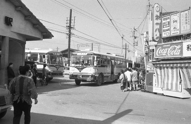 昭和37年頃の南海貝塚駅東口周辺の風景写真
