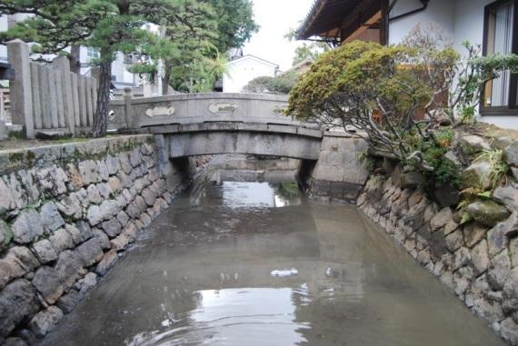 感田神社濠（貝塚寺内町環濠跡）の写真