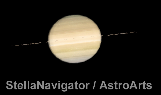 11月15日の土星の写真、環がとても薄くなっている