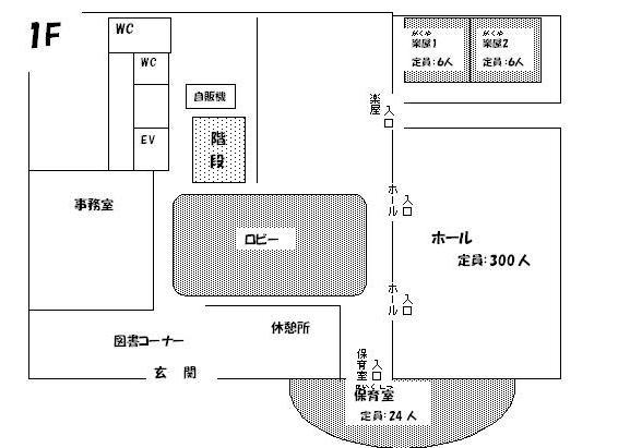 山手地区公民館1階見取り図