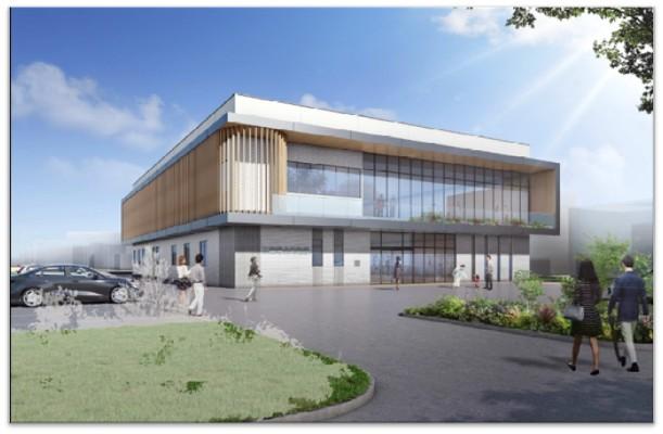 明るくて開放的な新施設に利用者が集う様子