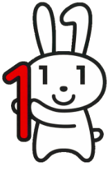 デジタル庁のマイナンバーPRキャラクター「マイナちゃん」が数字の1を手に持っているイラスト