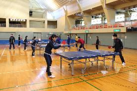 淡江高級中学との卓球交流会