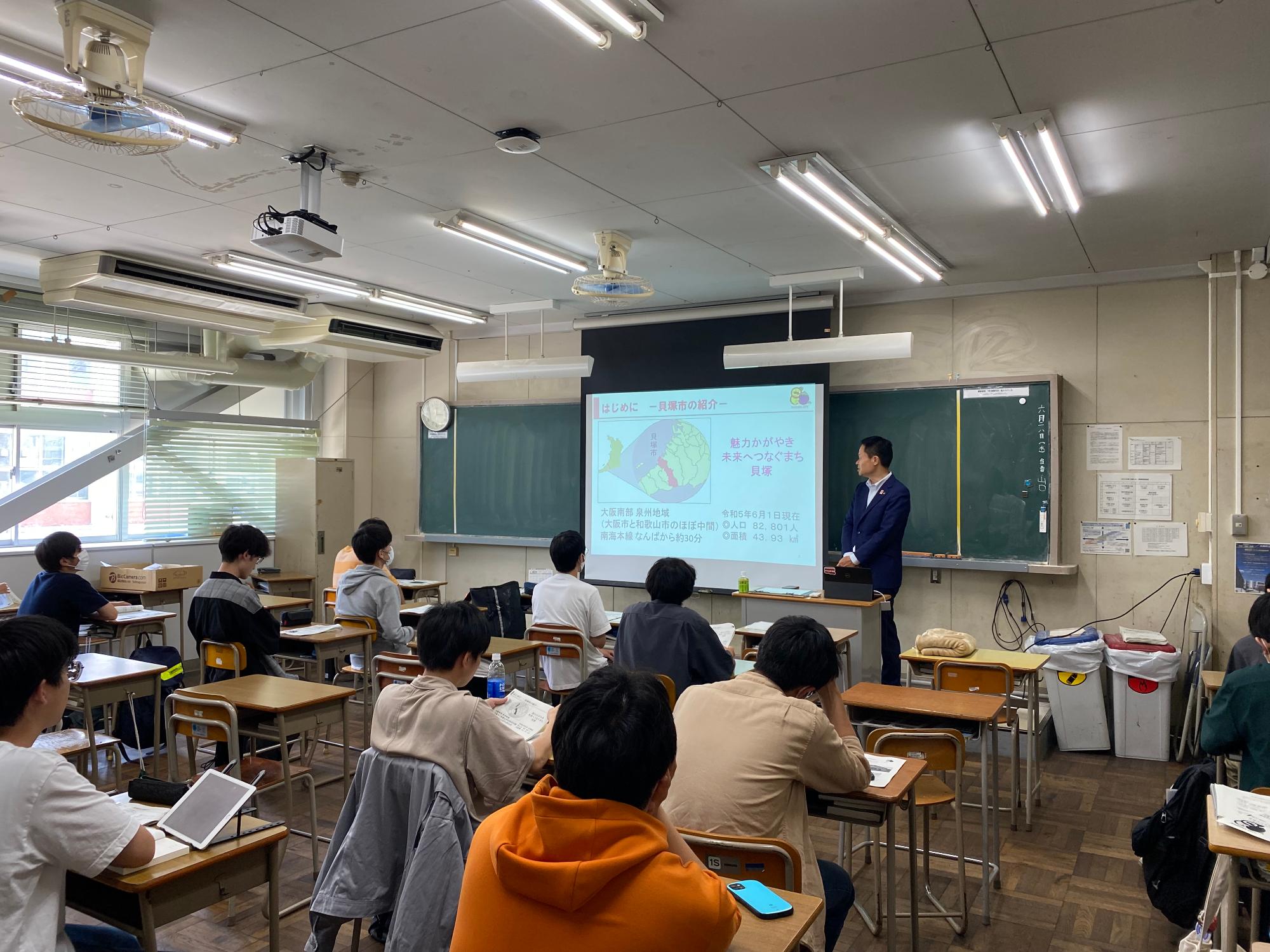 大阪公立大学工業高等専門学校での講義